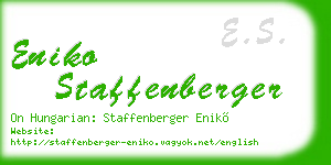 eniko staffenberger business card