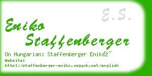 eniko staffenberger business card